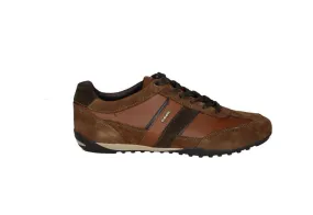 Blucher Piel/nobuck Marron Bandas Lados Filo Piel Azul