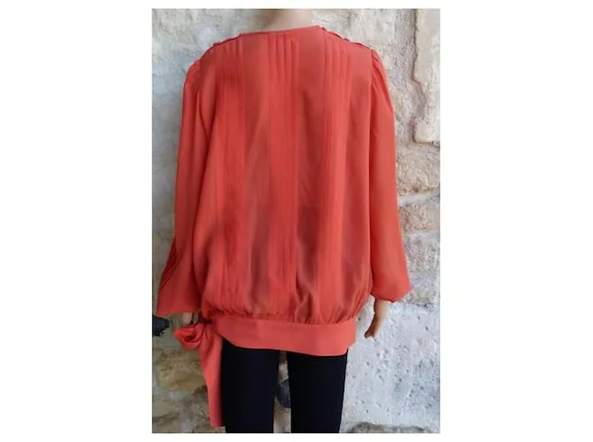 Céline Tops Naranja 