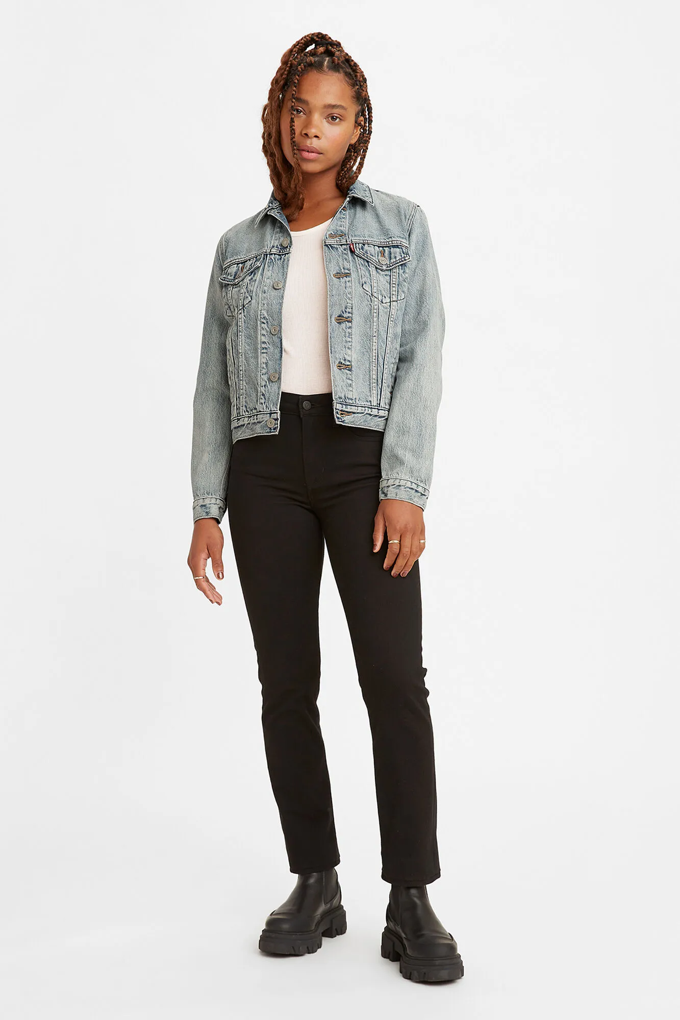Levi's Jeans Straight Tiro Alto