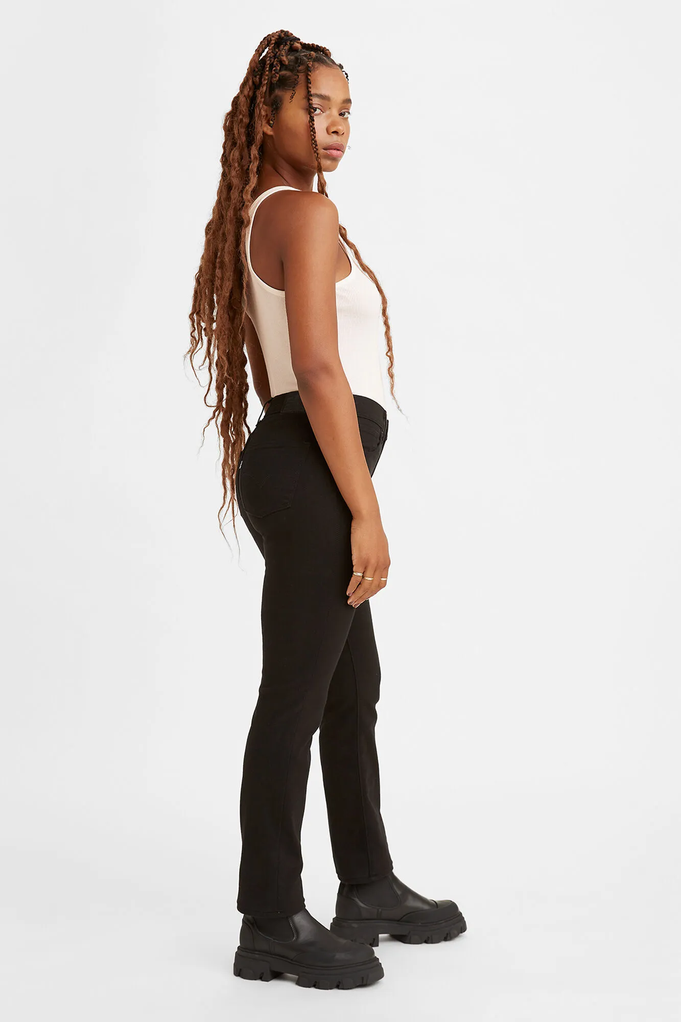 Levi's Jeans Straight Tiro Alto