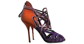 PIERRE HARDY Sandalias T.EU 39 Ante Púrpura 