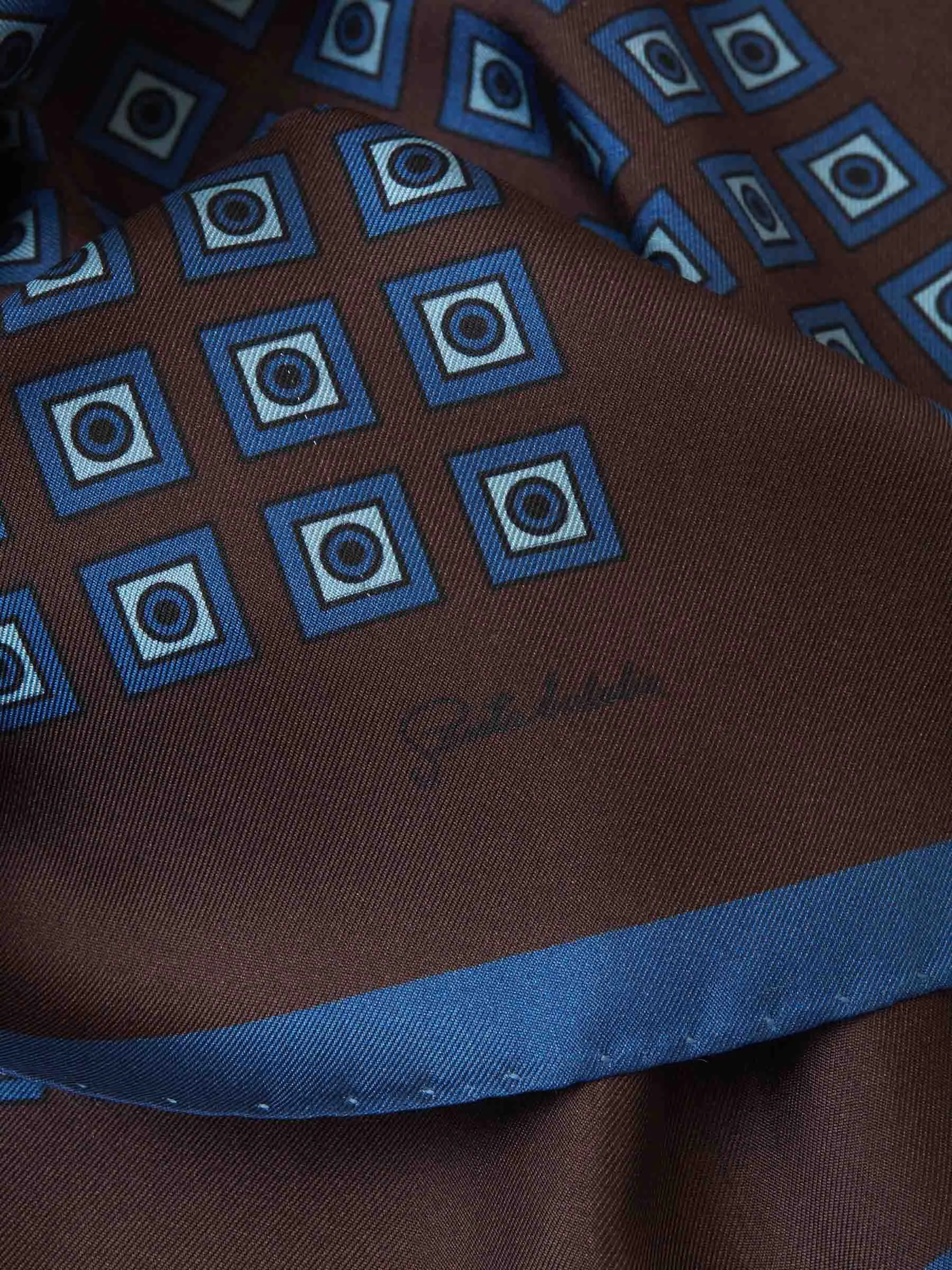 Pochette Seda Cuadros
