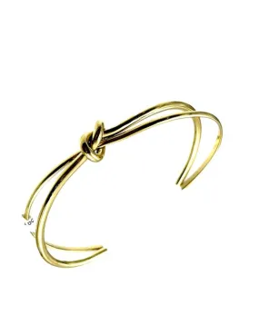 PULSERAS ONLINE DORADAS PARA MUJER CON NUDO